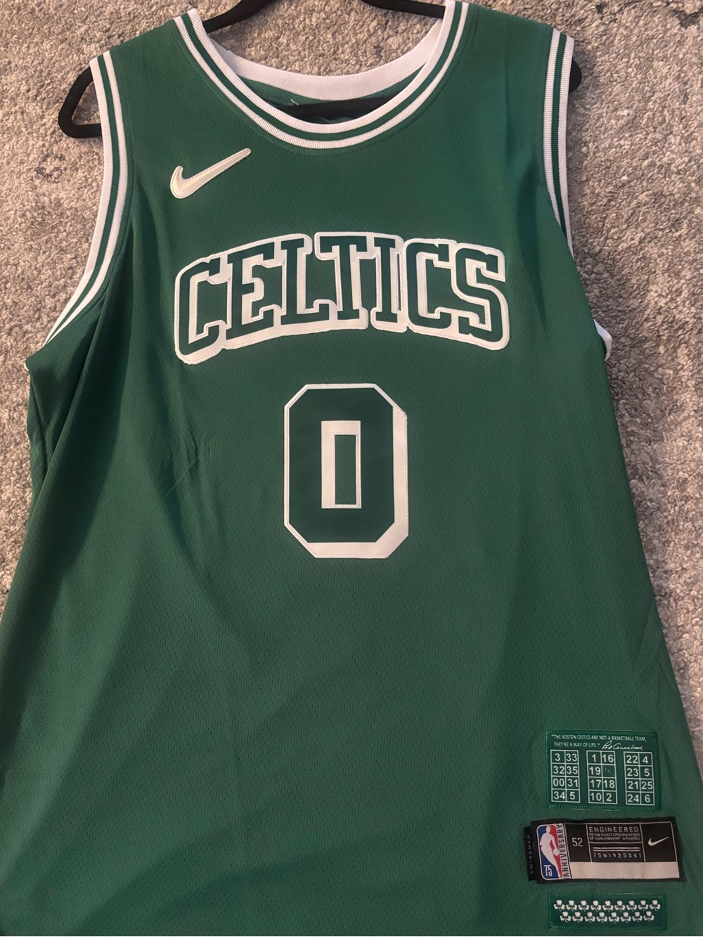 Nike Green Boston Celtics #0 NBA Jersey